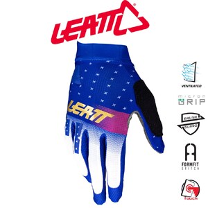 Leatt Glove Mtb 1.0 Gripr Ultra Blue Small