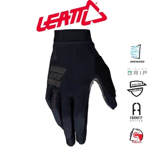 Leatt Glove Mtb 1.0 Gripr Junior Stealth Small