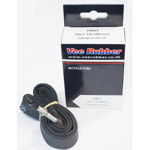 TUBE 20 x 1.1/8 F/V 48mm (18/25 - 450-451), Quality Vee Rubber Tube