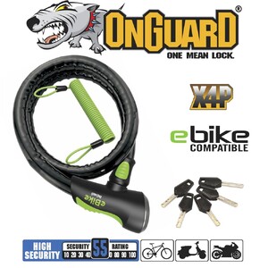 Rottweiler Armored Lock E-Bike 180Cm X 25Mm/ Ctn Qty: 4/ Inner Qty: 2/
