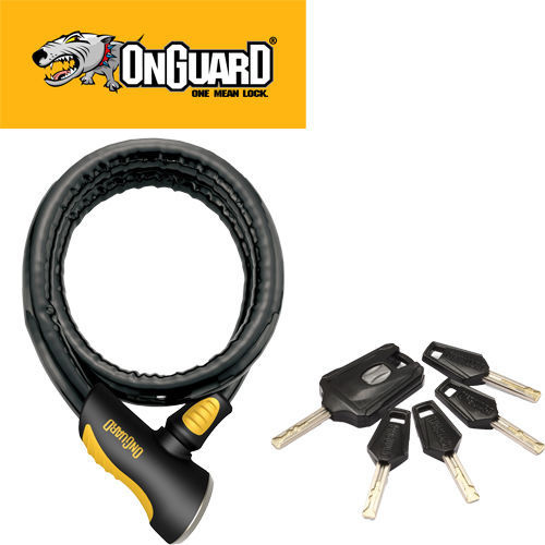 On Guard Rottweiler Armoured Bicycle Lock 100Cm X 20Mm