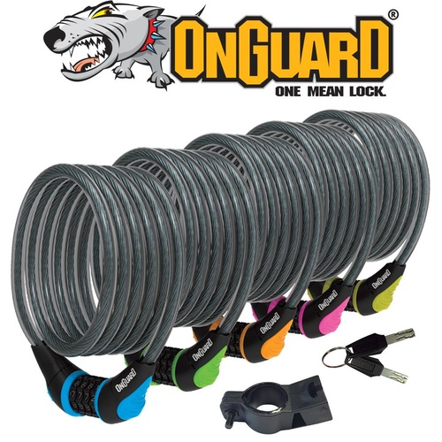On Guard Neon Combo Lock 180Cm X 12Mm Yellow