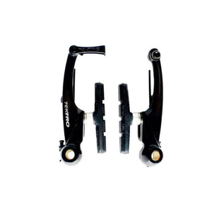 BRAKE Tektro V Brake, 102mm Arms, melt forged Alloy Arms, Linear Spring Design, BLACK (for one wheel)
