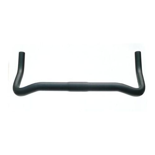 HANDLEBAR 31.8mm 42cm Wide BULLHORN Alloy BLACK fixie Road