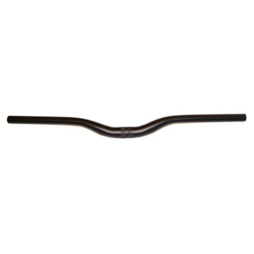 HANDLEBAR 31.8mm 68cm Wide 30mm Rise 10 Deg Sweep Butted Alloy MTB BLACK