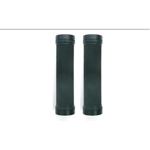 GRIPS Lock-On, Dual Clamp, 130mm, with Plug, BLACK with Black Rings