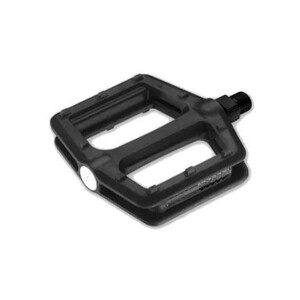 PEDALS 9/16" BMX, One Piece Nylon Body/Satin Axle, BLACK
