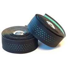 Velo Handlebar Cushion Tape Black Microfibre + CELESTE ShockProof gel w Plugs