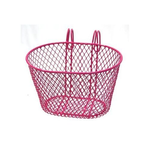 WMB BASKET Kids 'Hook on type' Steel Wire Mesh 24 x 18 x 15 PINK