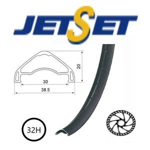 "NEW" - RIM 32" x 30mm - JETSET AM-30HO - 32H - (686 x 30) - Presta Valve - Disc Brake - D/W - BLACK - Quality Jetset rim made in Taiwan