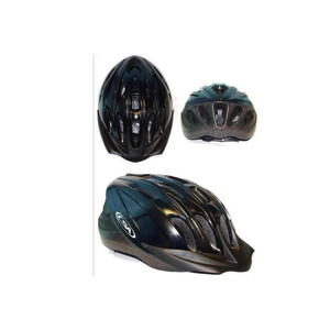 CHASER HELMET - GLOSS BLACK, Australia Standards Approved -- MEDIUM / LARGE (58-62cm)
