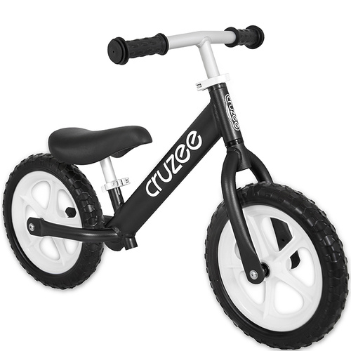 Cruzee Two 12" Aluminium Balance Kids Bike Bicycle Black