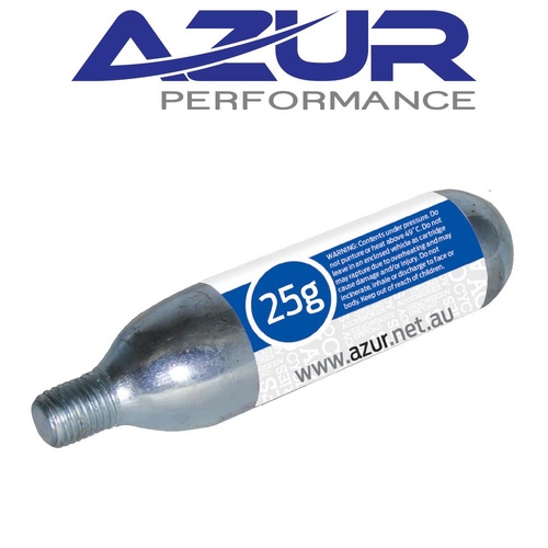 Azur Co2 Cartridge 25G Threaded Canister Cylinder Bicycle Inflator Pump By Azur
