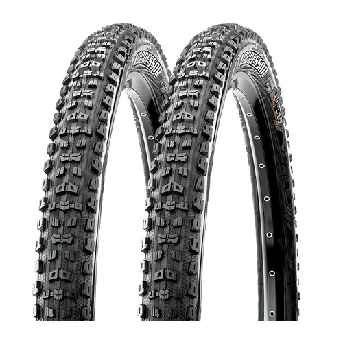 2 x AGGRESSOR 27.5 X 2.5 EXO FOLDING TR Tubeless Ready 60 TPI (Pair)