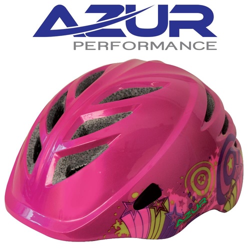 Azur HELMET J30 PINK STAR 51-55CM