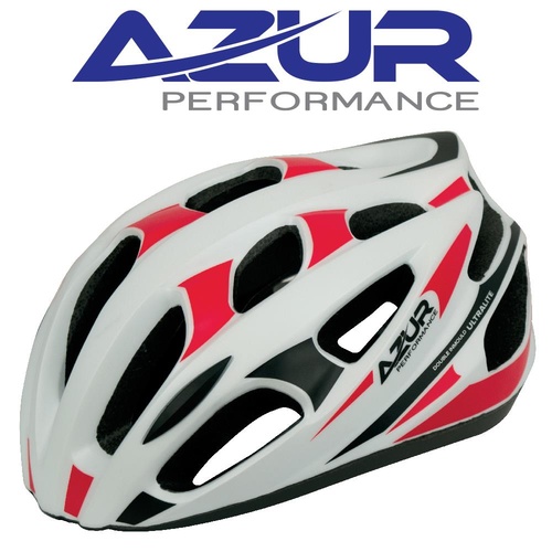 Azur HELMET R70 WHITE RED LARGE 58-62CM