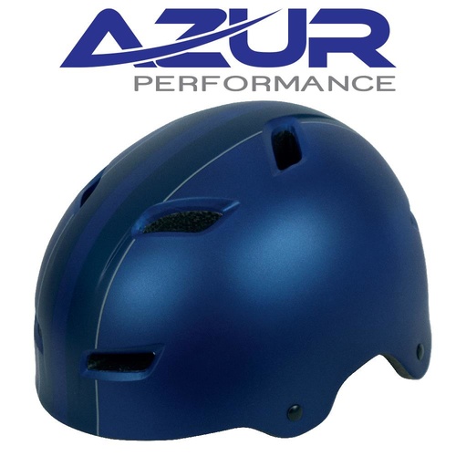 Azur HELMET U85 BLACK BLU RACE MEDIUM 55-58CM