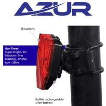 USB Shield 25 Lumens Tail Light