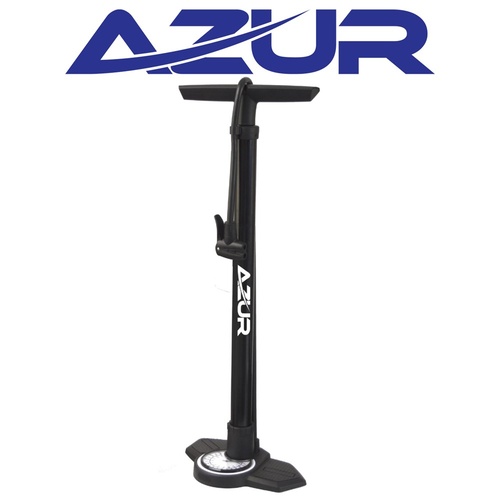 Azur Mistral Bike Floor Pump - Dual Head 160 psi 