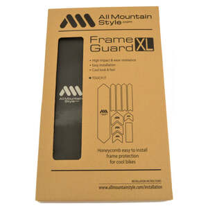 All Mountain Style AMS XL Honeycomb Frame Guard - Black - Silver