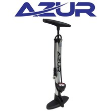 Azur Steel Clever Valve Pump With Gauge - Silver