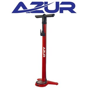 Azur Sirocco Bike Floor Pump - Dual head Steel barrel construction 160 psi