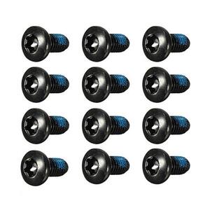 Ashima M5X10 Steel Rotor Bolt - Torx T25 - Black - 12 Pack