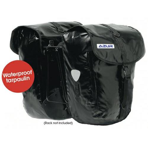Azur 100% WaterProof Bike Bicycle Commuting Pannier Rear Bag Pair