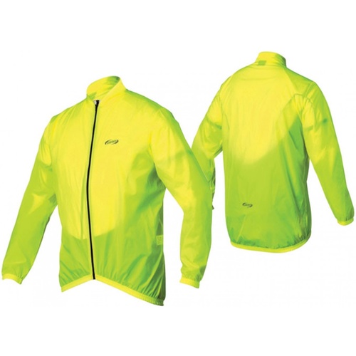 BBB BASESHIELD WATER-REPELLENT CYCLING RAIN JACKET NEON YELLOW