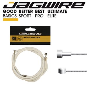 Universal Complete Teflon Lined Outer Brake Cable - White