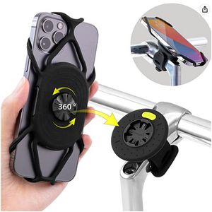Bone Head Bike Tie Connect Garmin Kit - Fits Smartphone 4.7-7.2 inch - Black