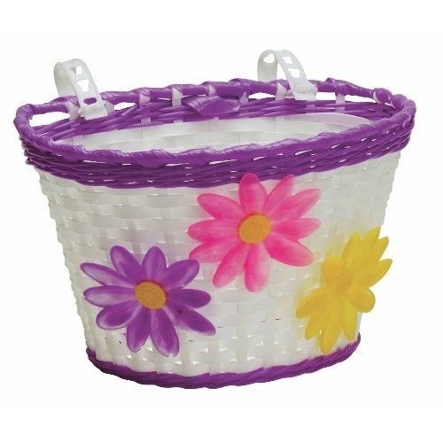 Bikecorp Flower Kids Bike Basket Small Lavender
