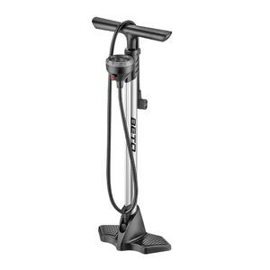 Beto Floor Pump - 25 Inch Steel - Top Mount 2.5 Inch Gauge W/Bleeder - SV/PV/Dunlop Head