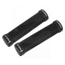 ClarksGRIPS Clarks Dual lock on 130mm With Bar Plugs Ribbed Look Grip Pattern All Black