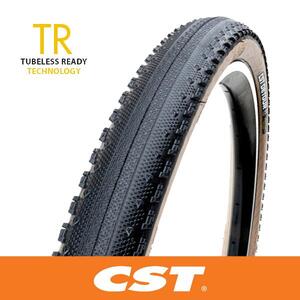 CST Tyre Detour Gravel C3015 - 700 x 38 - Folding EPS Tubeless Ready TR- 60 TPI - Dual Compound - Coffee Wall