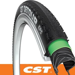 CST Tyre Detour Gravel C3015 - 700 x 38 - 60 TPI - Wirebead EPS 1.5mm - Black