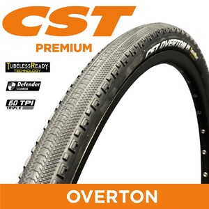 CST Overton CRD-01 - 700 x 40 - Folding EPS TR- 60 TPI - Dual Compound - Black