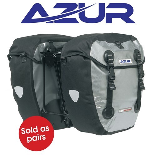 Azur Pannier Rear Rack & Panniers Bike Bicycle Bags Set WaterProof