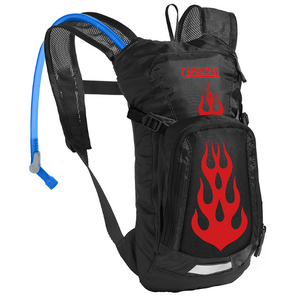 CamelBak Mini M.U.L.E. Hydration Bag 1.5L Black/Flames