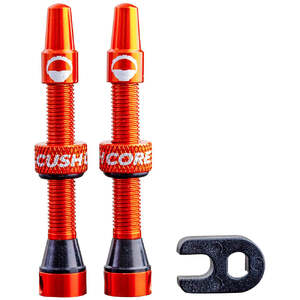 CushCore Tubeless Valves - Orange - 44mm
