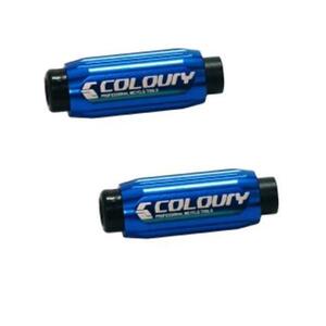 Coloury Cable Adjusters - Pair - Blue