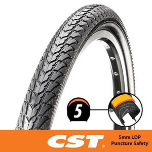 CST Tyre C1446 - 24 x 1.75 - Wirebead with 5mm LDP Puncture Protection