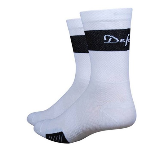 Defeet Cyclismo 5" Cuff Socks -Medium- White