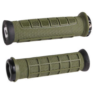 ODI Elite Pro Lock On Grips - Army Green With Black Clamps