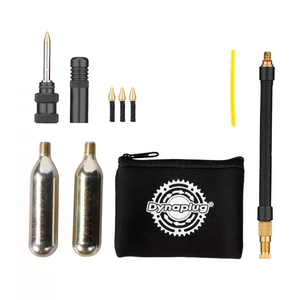 Dynaplug Tubeless Repair Kit - Air Road - Black W/ Pouch & Hose - Smaller Plugs Road Specific -