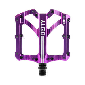 Deity Bladerunner Alloy Flat Pedals - Purple