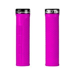 Deity Lockjaw Single Clamp Lock On Grips - Pink