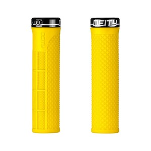 Deity Lockjaw Single Clamp Lock On Grips - Yellow