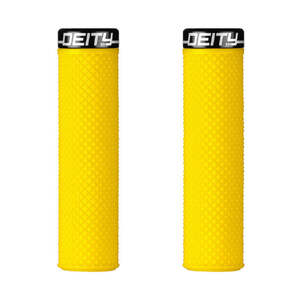 Deity Supracush Single Clamp Lock On Grips - Yellow
