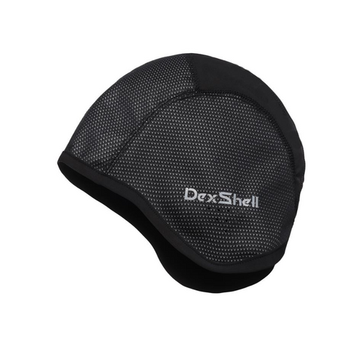 Dex Shell Skull cap one size ADULT Water resistant WindProof BLACK